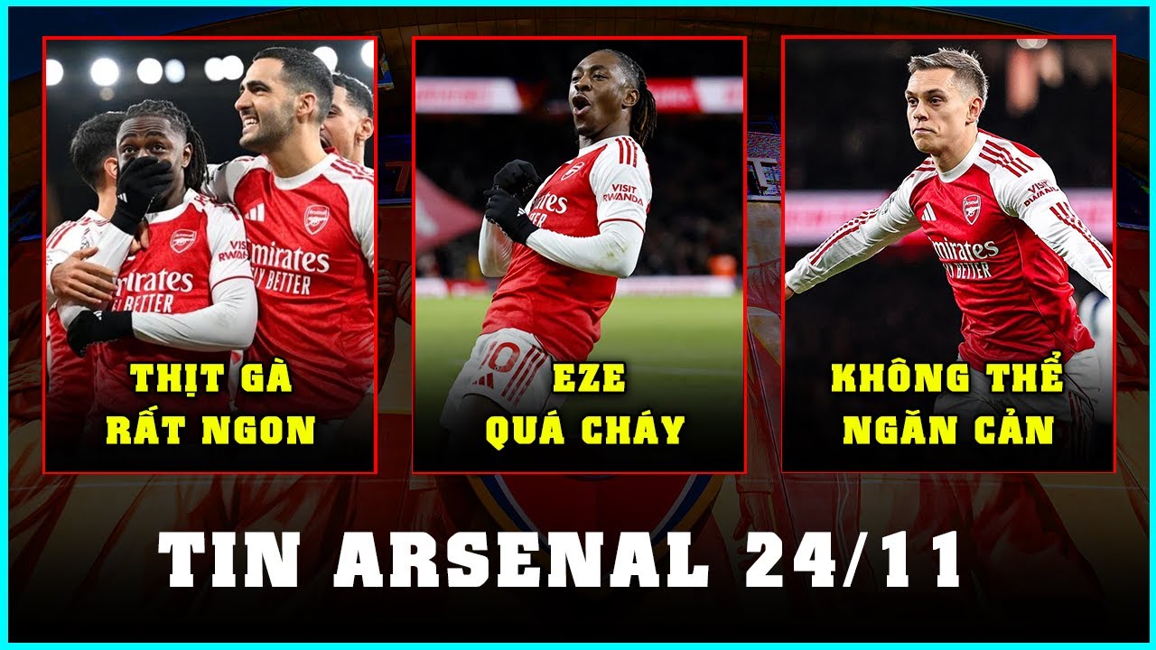 TIN ARSENAL 24/11: HỦY DIỆT TOTTENHAM, EZE V&Agrave; TROSSARD RỰC S&Aacute;NG