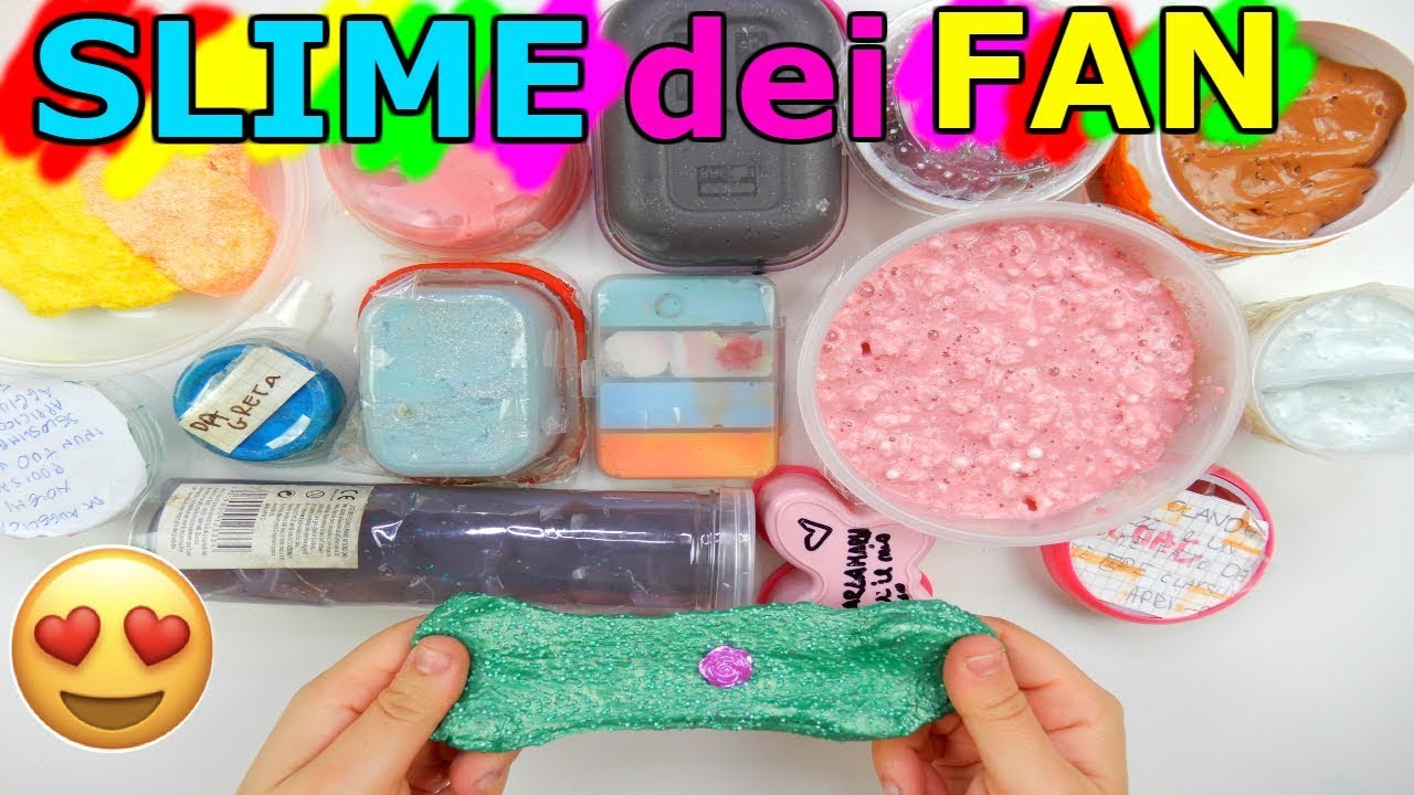 TANTI SLIME REGALATI DAI FAN! (slime FATTI da VOI) Iolanda Sweets