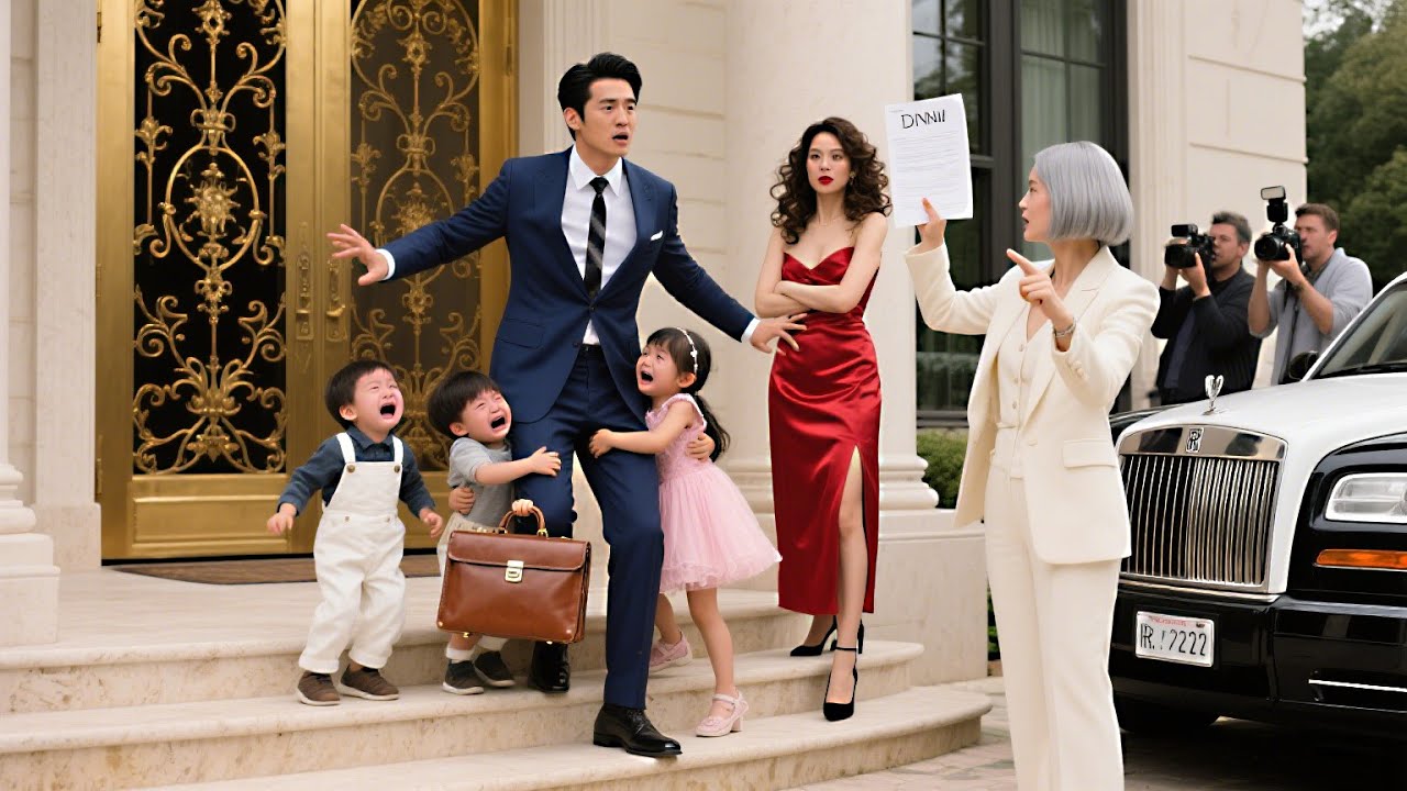 ¡Cinco adorables bebés bajan de la montaña para buscar a su papá director ejecutivo!