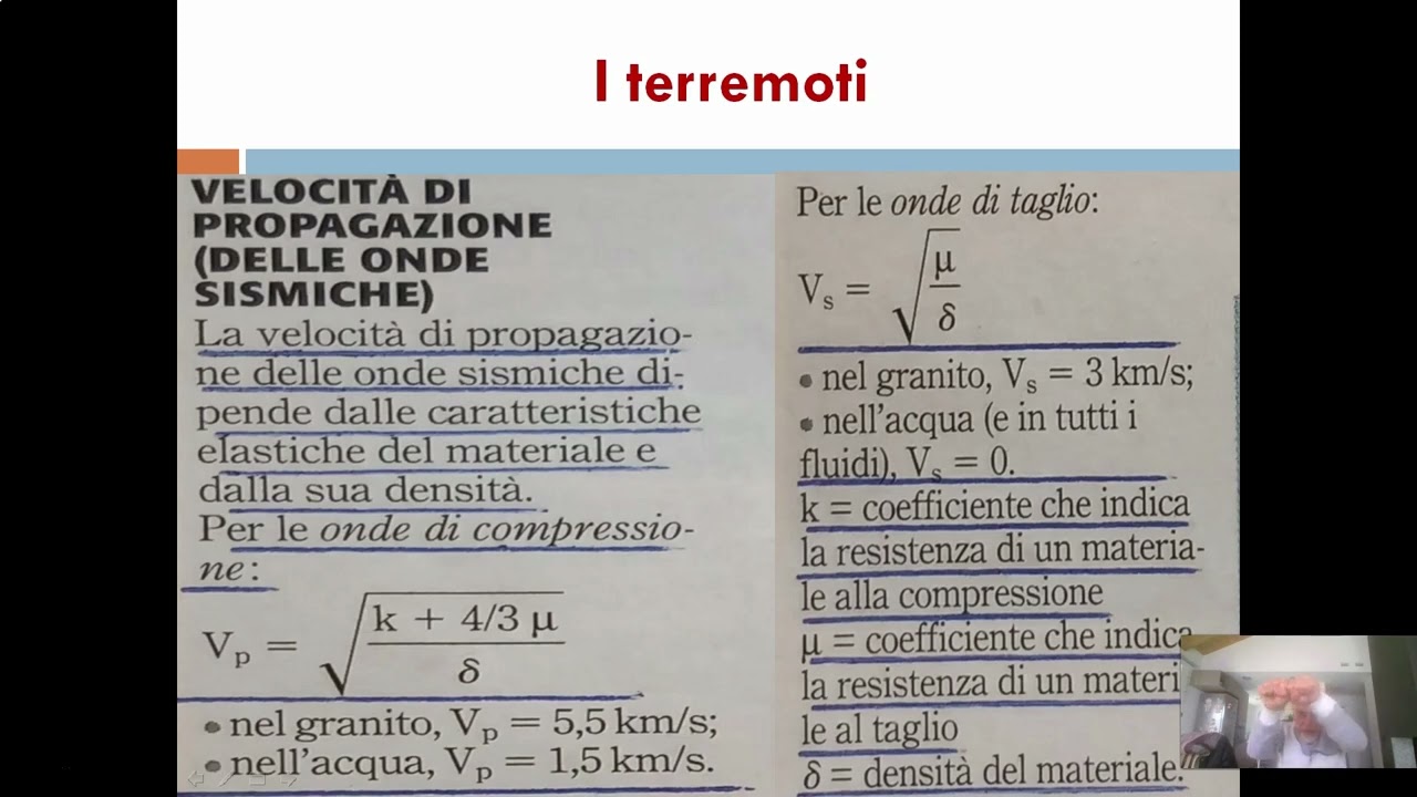 I terremoti: la velocit&agrave; delle onde sismiche