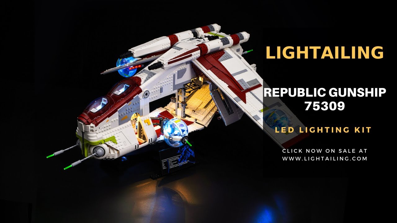 BriksMax Light Kit For Lego Republic Gunship 75309