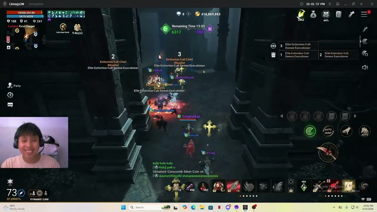 1st round Catacomb of the Heretic: Clan War Sunday panalo Lineage 2m sea