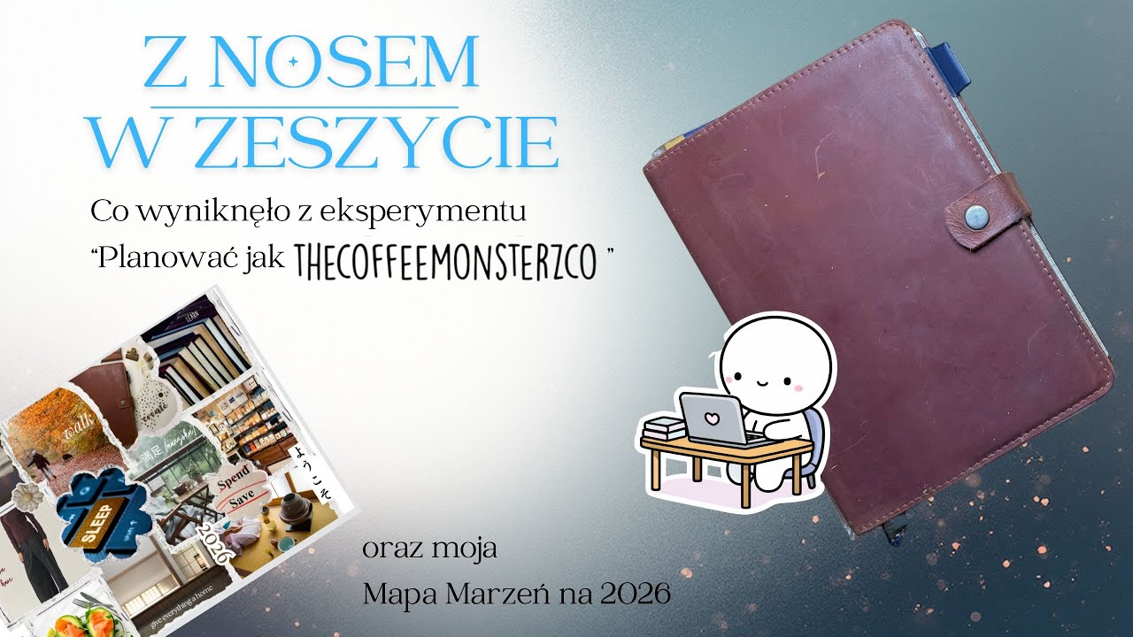 Być jak TheCoffeeMonsterzCo czyli planner jak z YouTube’a w praktyce | moja mapa Marzeń na 2026
