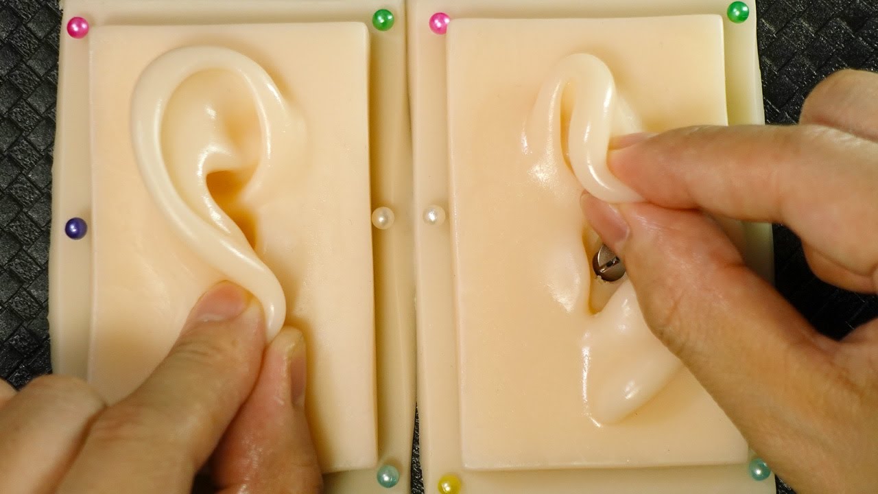 [ASMR]オイル耳マッサージで耳裏のツボをしっかり刺激して睡眠サポート【医療用シリコン】/오일 귀마사지 불면증 수면유도/Oil ear massage for Sleep & Relaxing