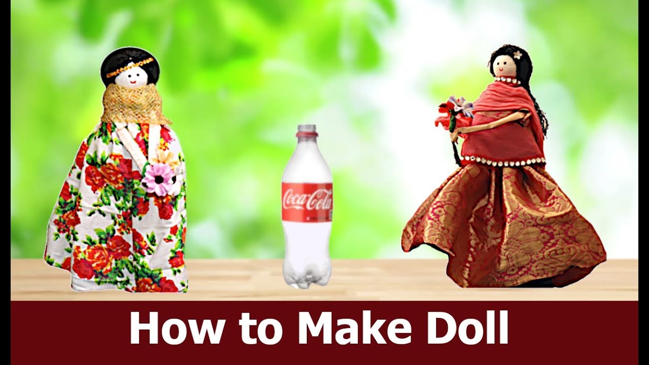 2 Easy DIY Doll Making Craft Idea out of Plastic Bottle Doll for Kids  by Aloha Crafts