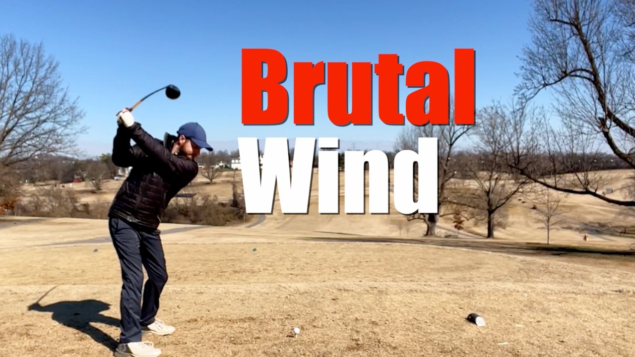 Trying to Score in Brutal Wind (Shelby Golf Course)