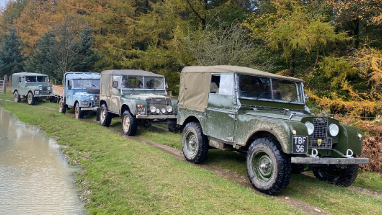 Offas Dyke Green Laning in Land Rover Series Ones