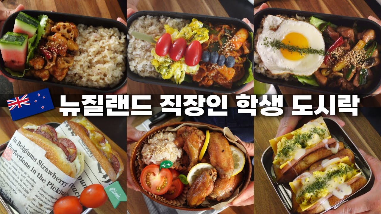 🍱👨🏻‍💼직장인 남편과 내 도시락 만들기 🇳🇿뉴질랜드에서는 도시락 필수❗매일 도시락 만들기 🍙Weekly lunchbox ideas🌯