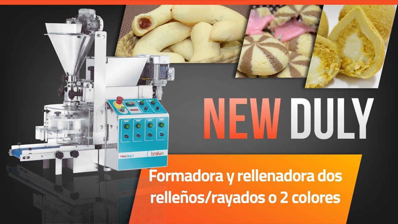 MAQUINA MODELADORA DE SALADOS Y DULCES PARA PRODUCTOS CON DOS RELLENOS NEW DULY