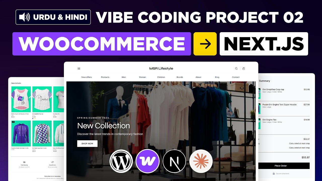 WooCommerce Headless: Vibe Coding a NextJS Frontend | Urdu & Hindi