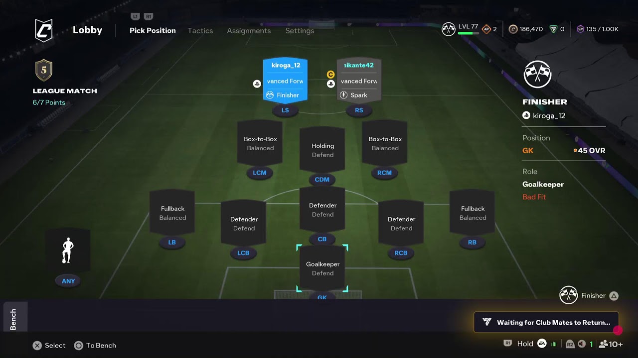 Kiroga in Delotte FC