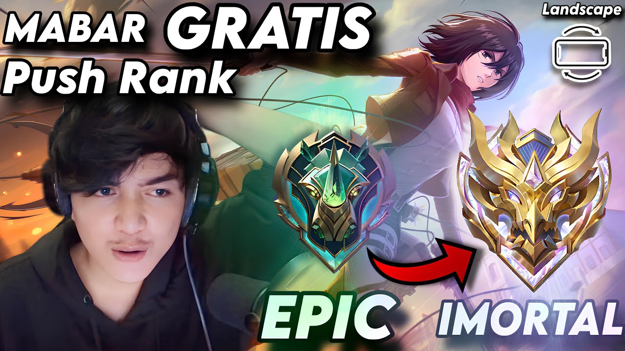 MABAR GRATIS PUSH RANK ! #mobilelegends