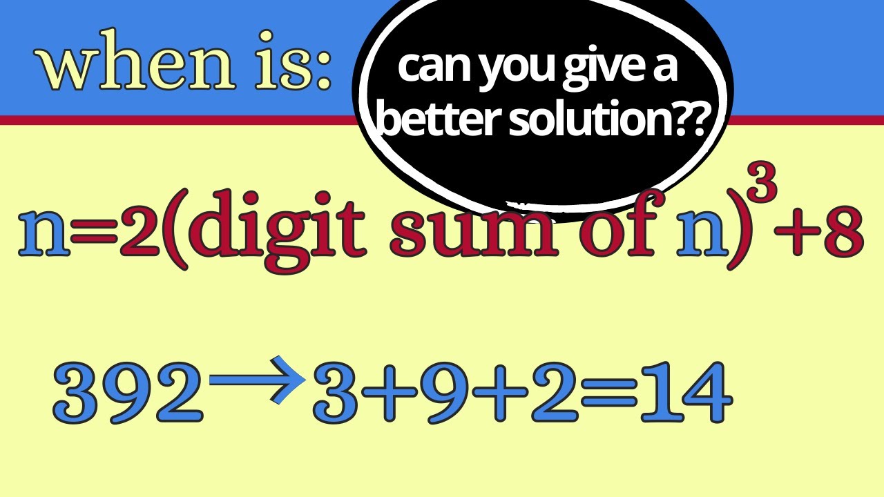 Not my most elegant solution -- a digit sum problem