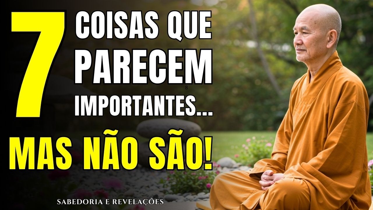 7 COISAS QUE NÃO SÃO IMPORTANTES MAS VOCÊ ACHA QUE SÃO | Ensinamentos Poderosos do Budismo