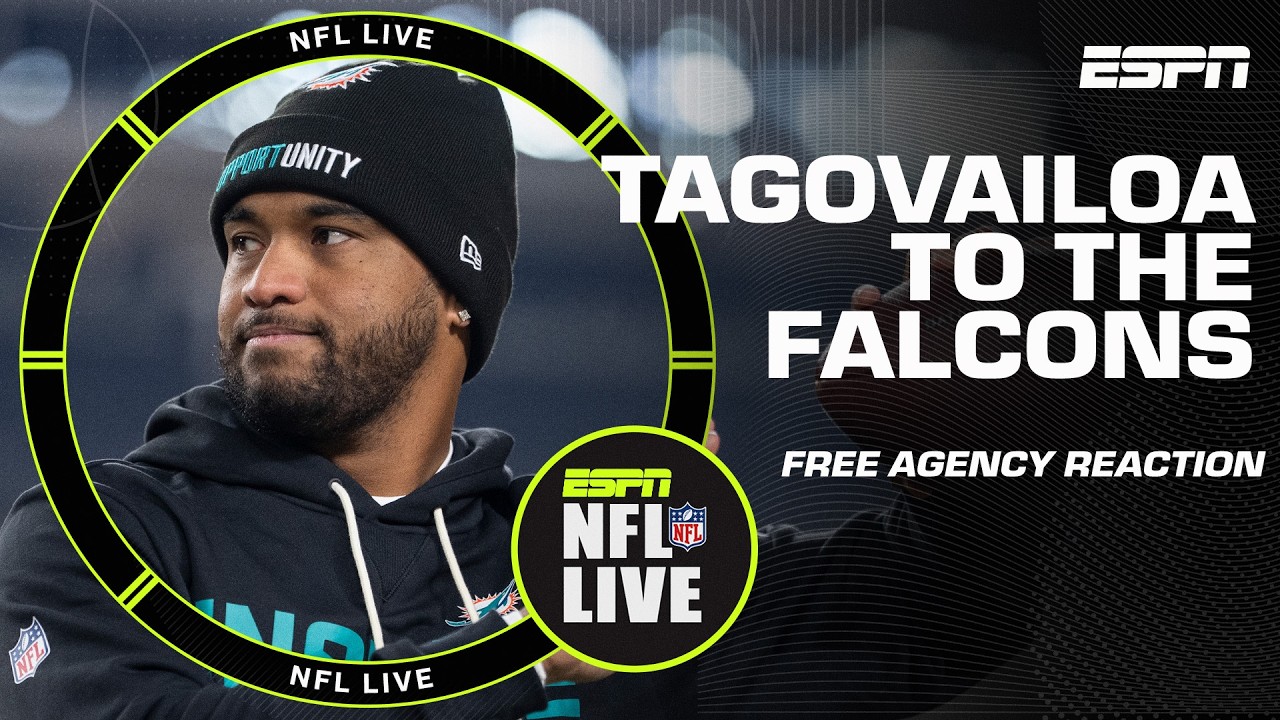 Tua Tagovailoa to the Falcons 👀 NFL Live reacts