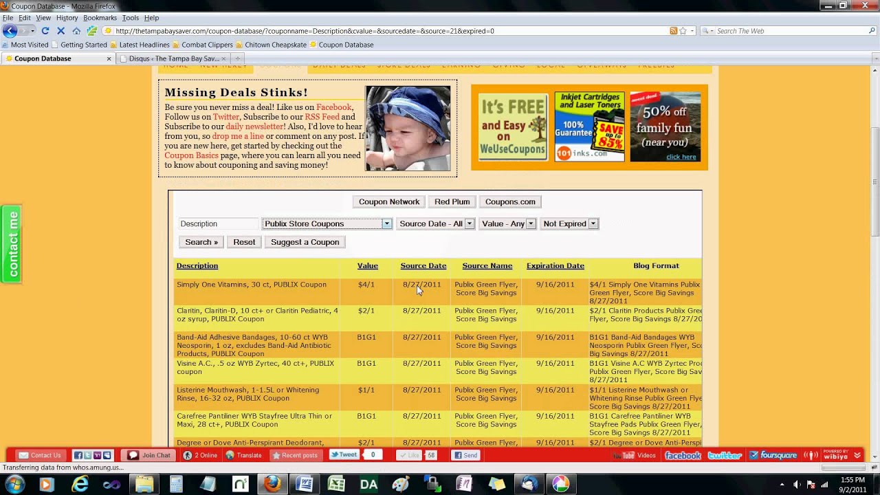 How to Use the Coupon Database