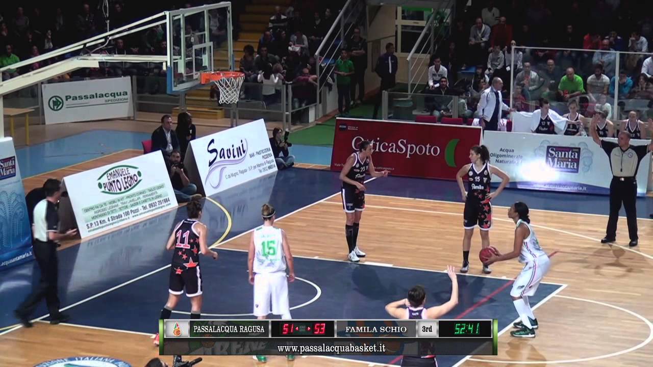 Sintesi 8^ giornata A1/F 2014-15 | Passalacqua Ragusa - Famila Schio 73-71 (16/11/2014)