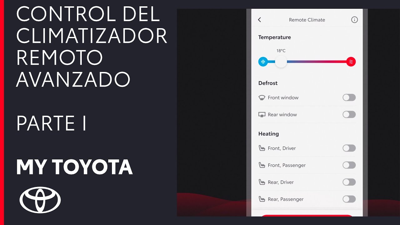 Control del climatizador remoto avanzado | Parte 1 | My Toyota App