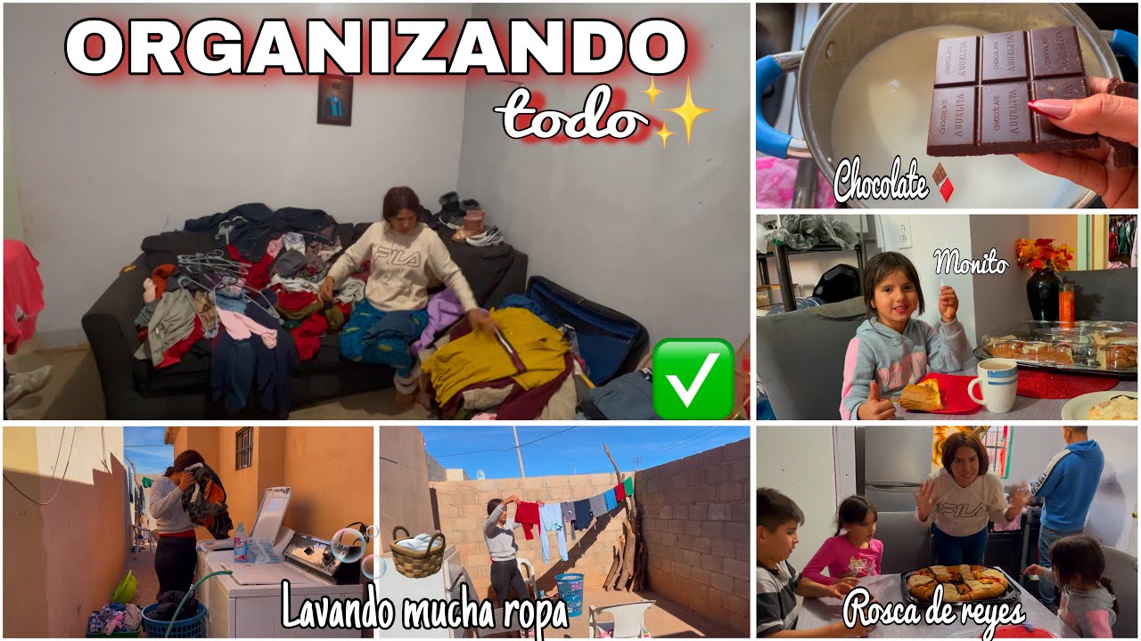 Ya POORFIN en casita🏡🙏🏻volvíendo ala REALIDAD✨lavando🧺🫧y reorganizando todo👚ROSCA DE REYES🤴🏼 🐫
