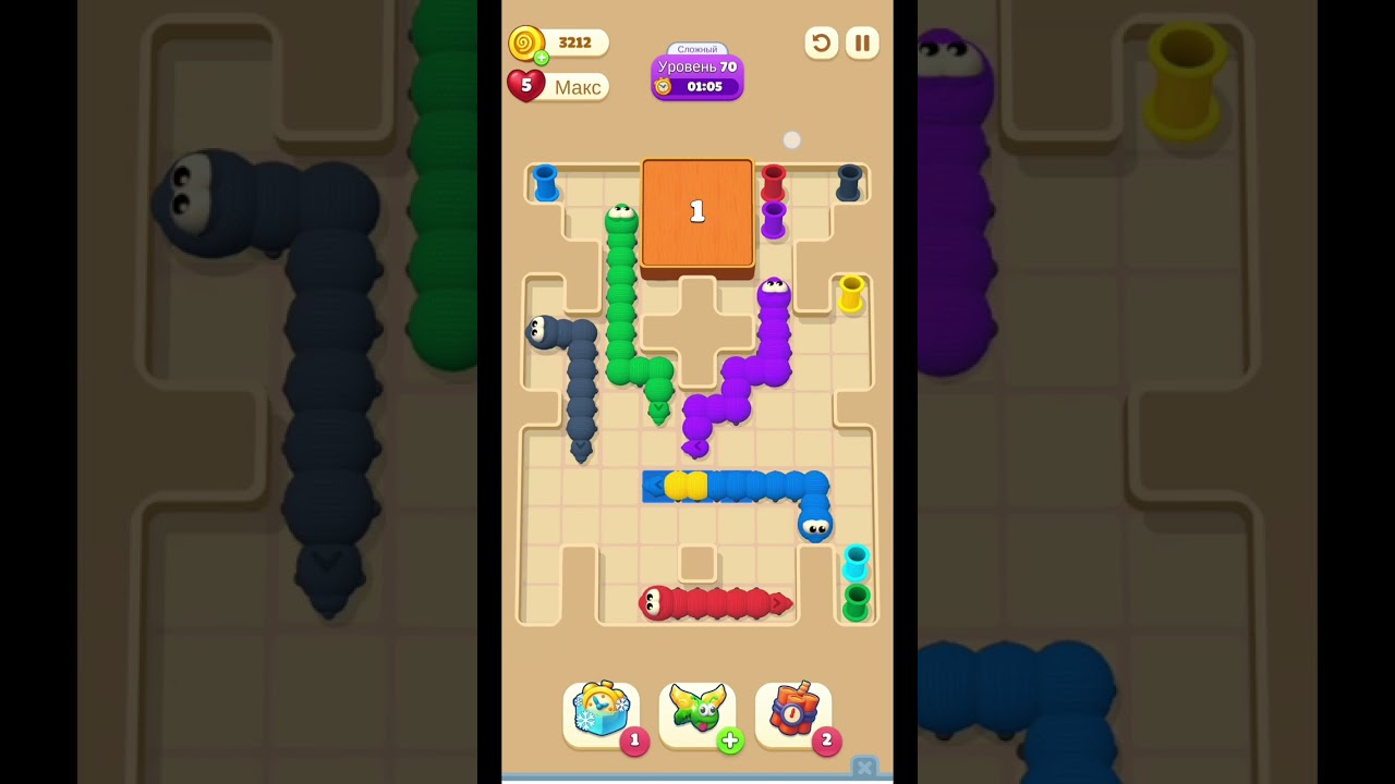 Wormmy Slither Puzzle Levels 69–71 Walkthrough | Smart Moves & Easy Solutions 🐍🧩