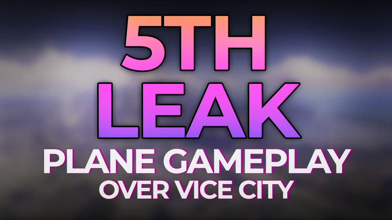 УТЕЧКА ГЕЙМПЛЕЯ GTA 6 С САМОЛЕТОМ &mdash; НОВЫЙ ВЗГЛЯД на VICE CITY