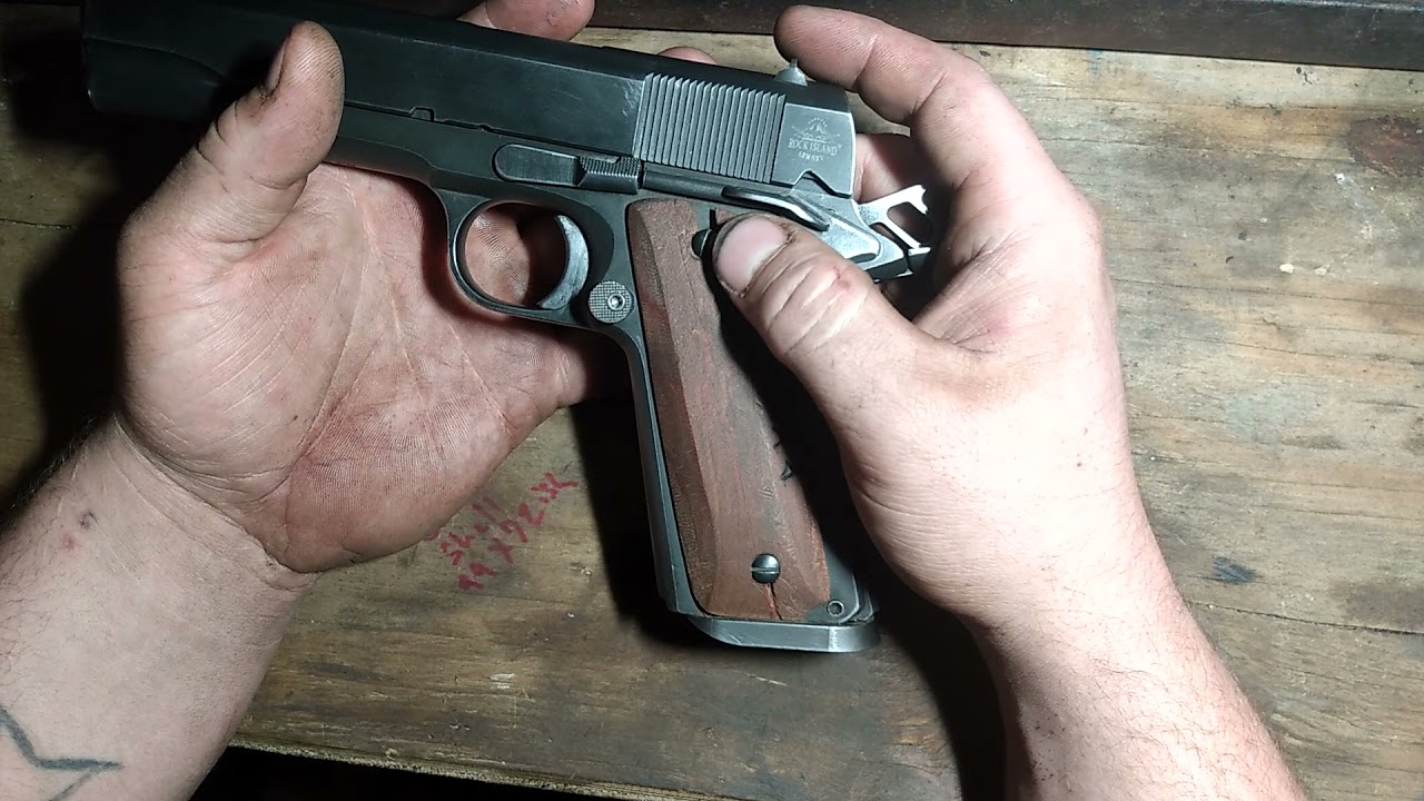 1911 slide stop problem (odd fix)