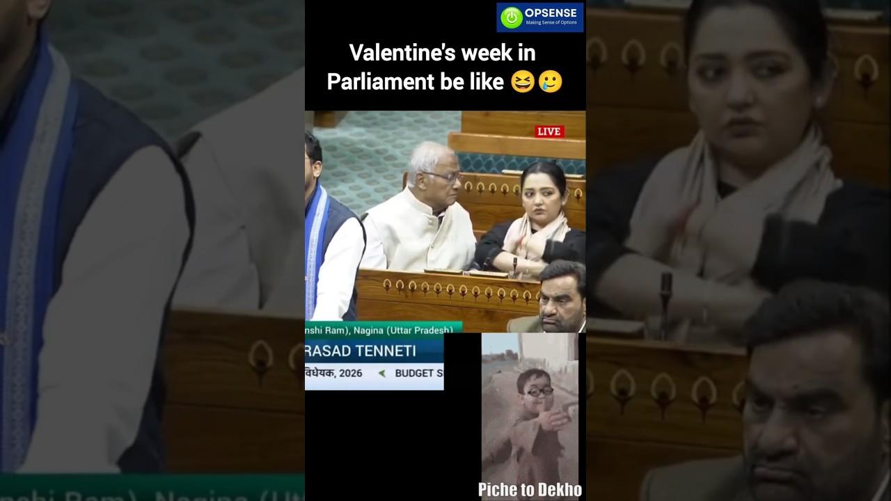 Must watch scene 🤣Valentine week in parliament 😆  #valentineweek #funnyshorts  #rajyasabha #fyp 🤣