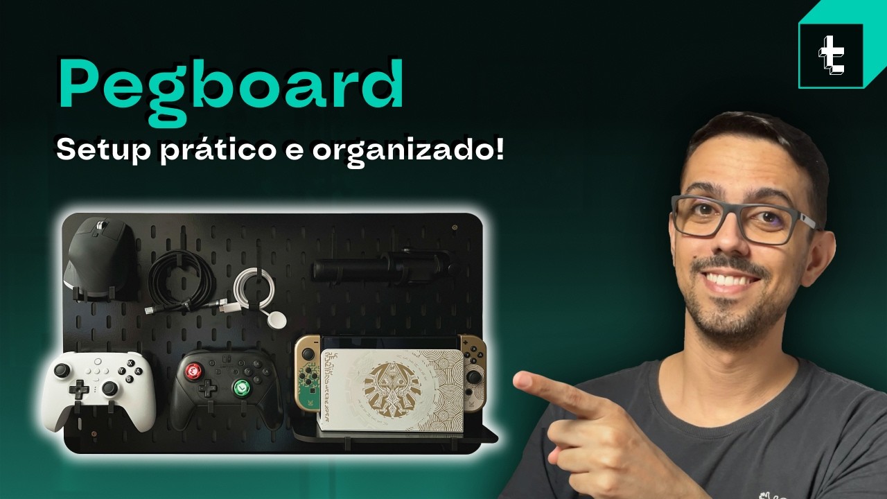 A solução para organizar o seu Setup - PEGBOARD | Painel Organizador