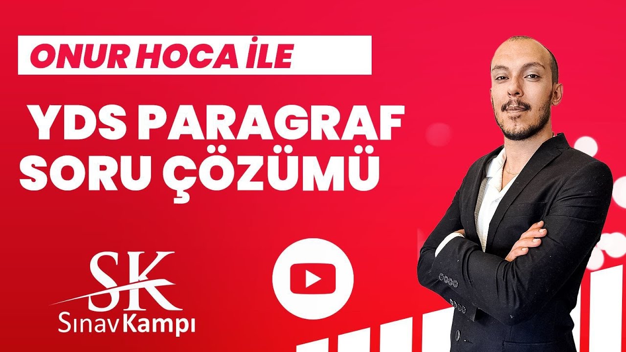 YDS PARAGRAF SORU ÇÖZÜMÜ | ONUR HOCA