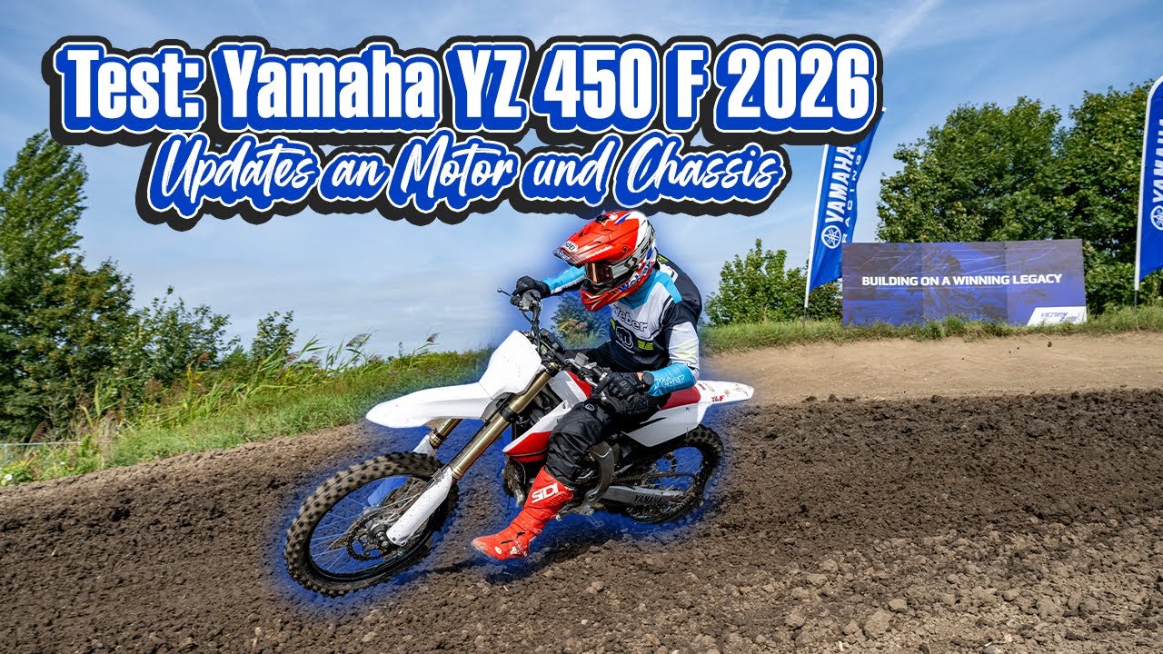 Test: Yamaha YZ 450 F 2026 - was bringen die Updates am Yamaha Crosser?