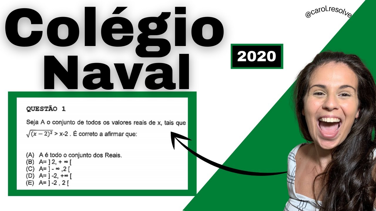 Resolução Matemática Colégio Naval 2021 | Seja A o conjunto de todos