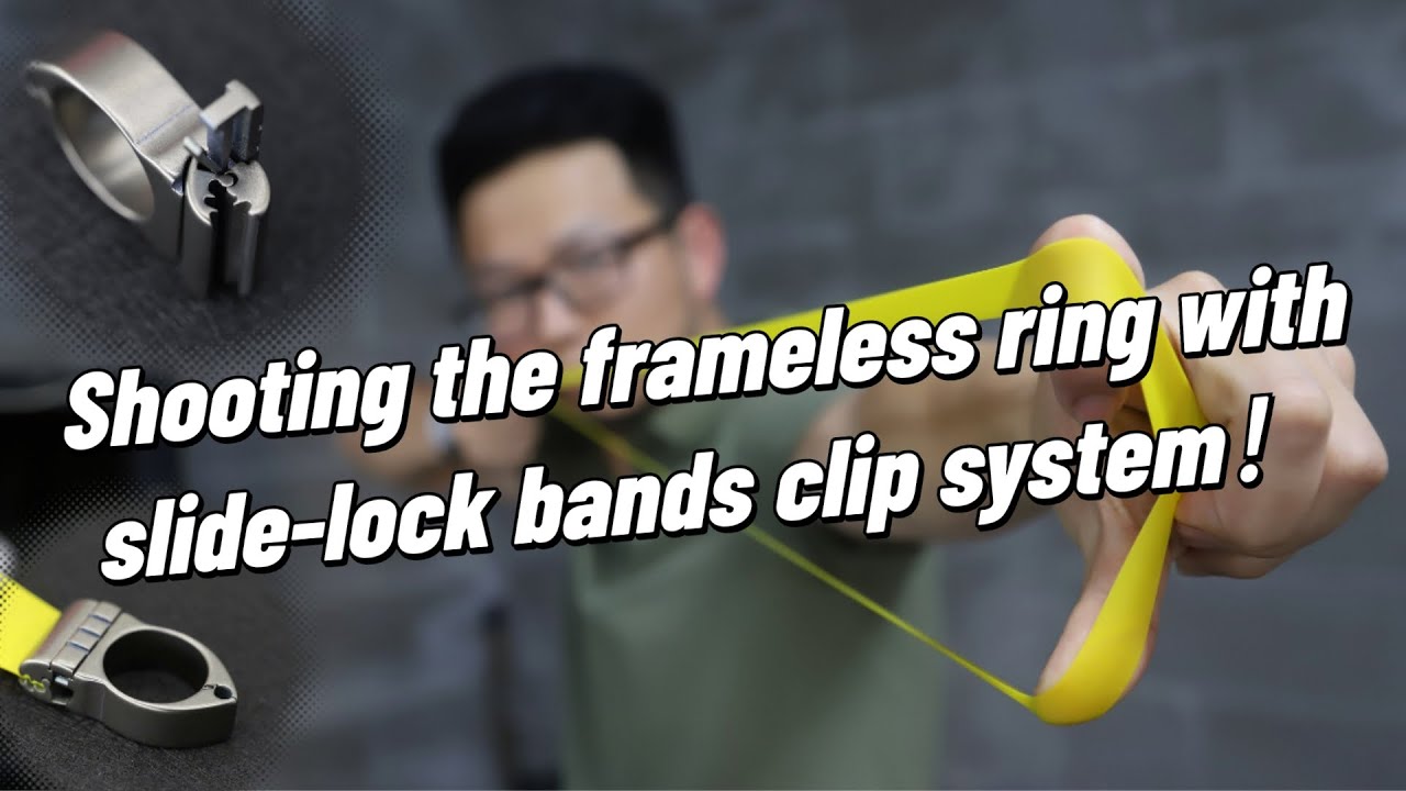 Shooting the new frameless ring with slide-lock system.
