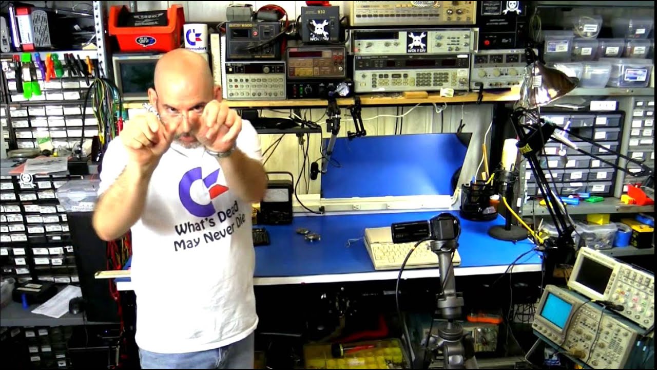 Herd dissects a Commodore LCD