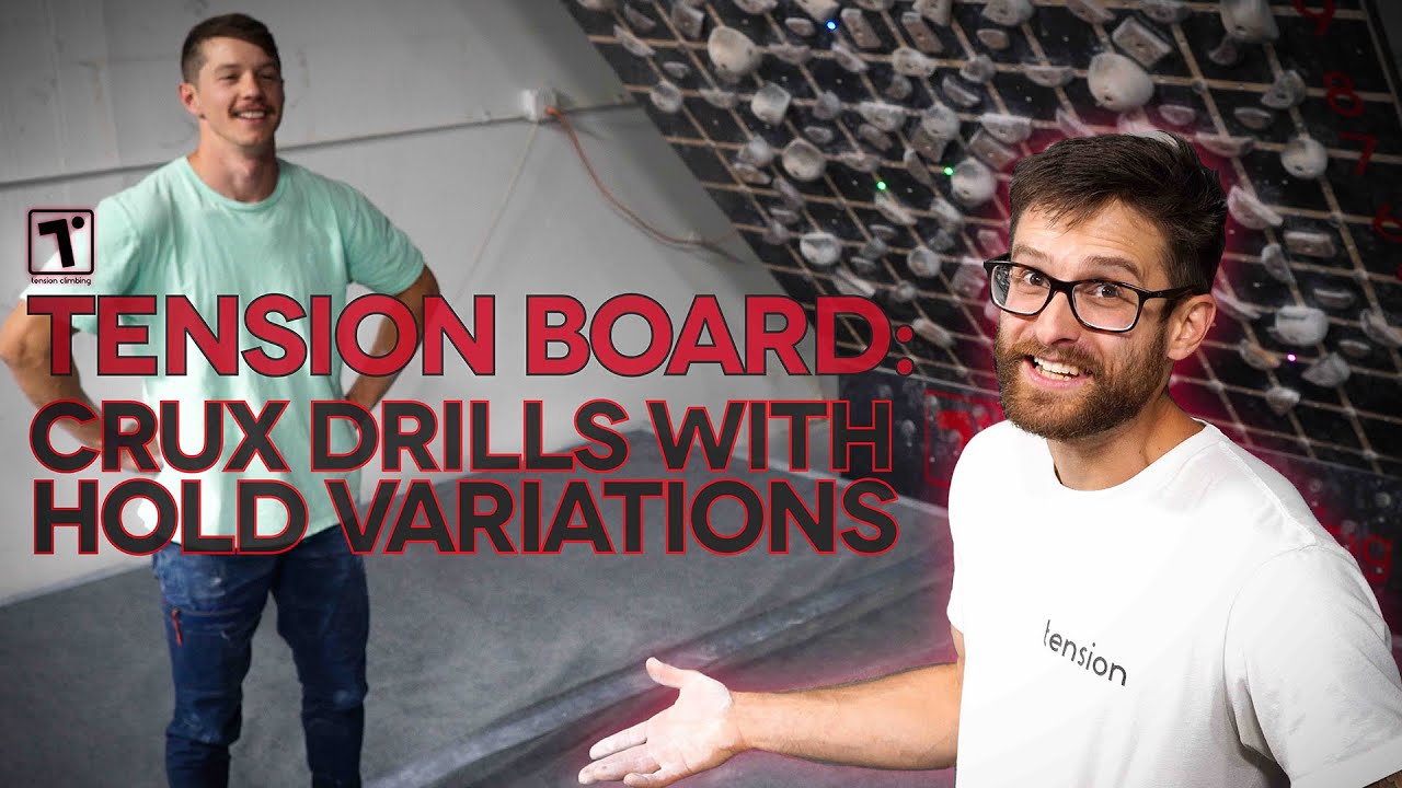 Tension Climbing's Tension Board: Crux Drills with Hold Variations