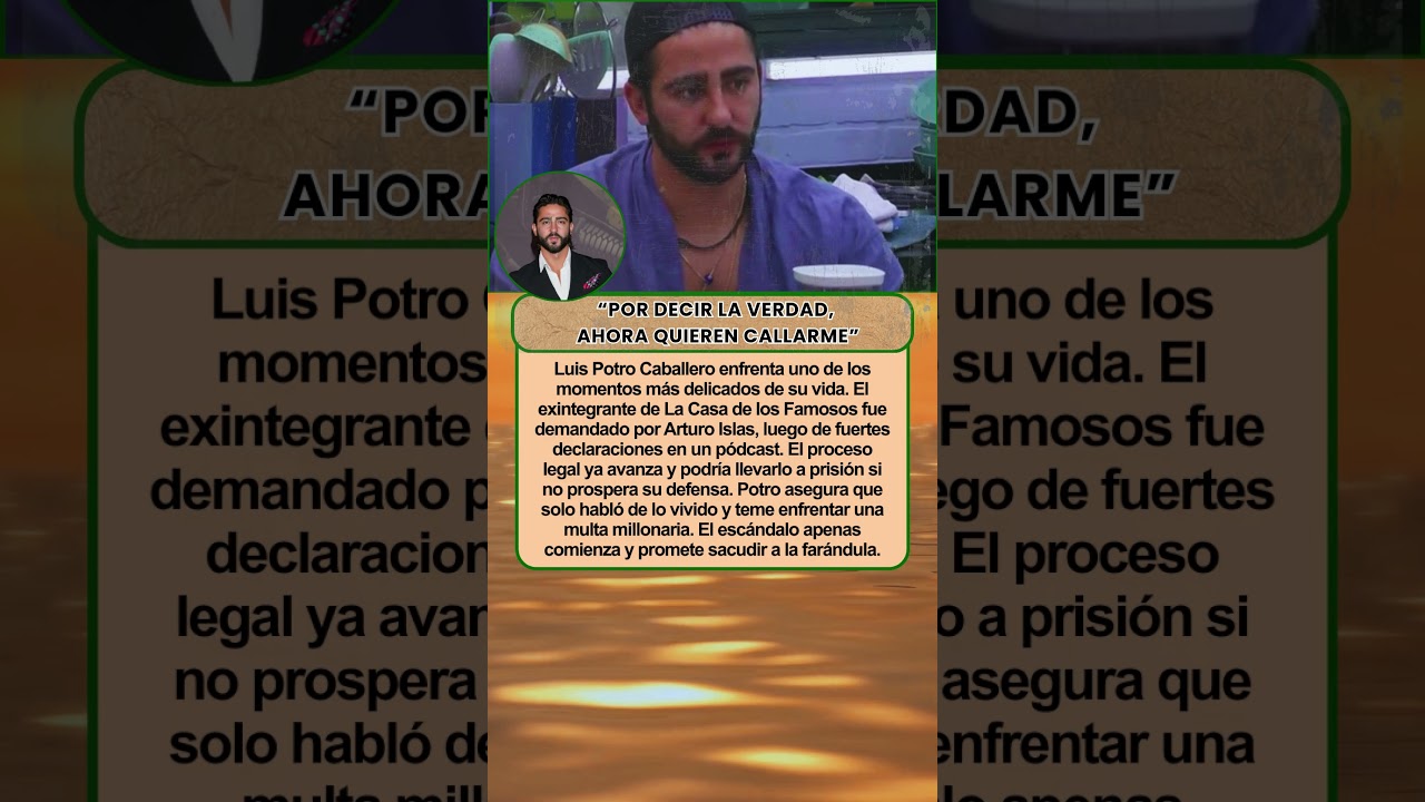 Luis Potro Caballero podría ir a prisión tras demanda millonaria