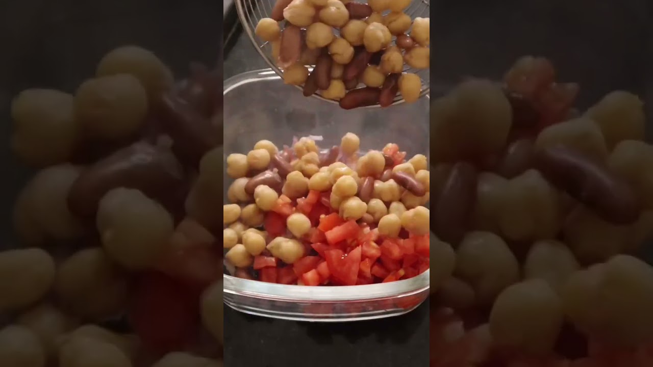 21 Days Breakfast Challenge Day -17 | Chickpea Salad #healthy #breakfastrecipe #chickpeas #rajma #yt