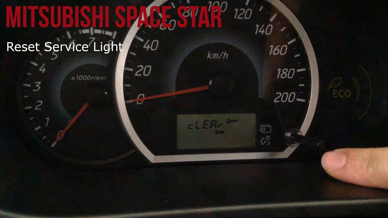 Mitsubishi Space Star Reset Service Light