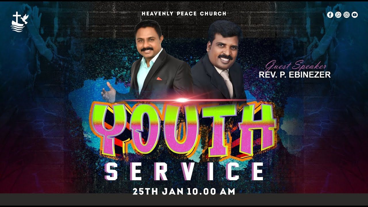 #youthservice  (25-01-2026) | HPC | REV. EBINEZER | Rev.R.John Jeba Peter #live