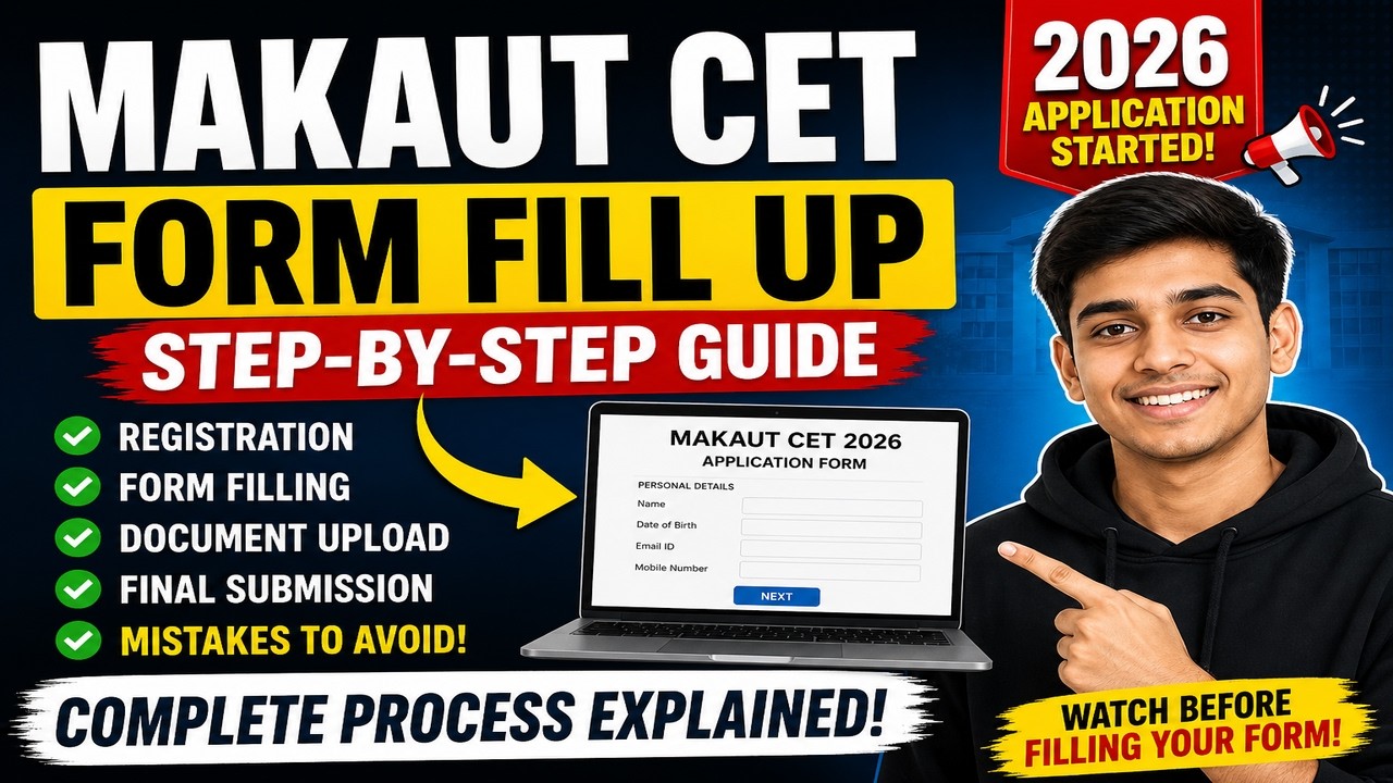 How to Fill MAKAUT CET Application Form 2026 | Step-by-Step Guide (Complete Process)
