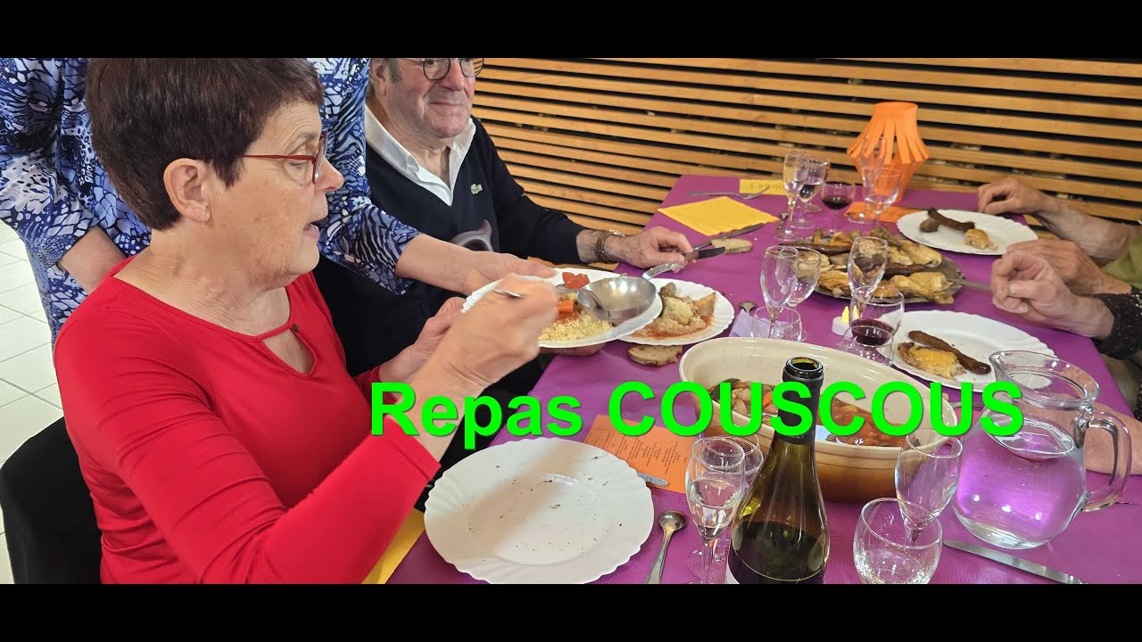 Mai 2025  repas COUSCOUS Chameyrat Amitiés