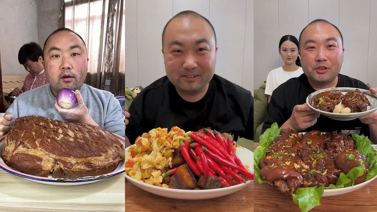 Yummy #37: Eat pig brain belly pork, bone head pig 🐷,Noodles🍜..#belly #yummyfood  #mukbang #eat