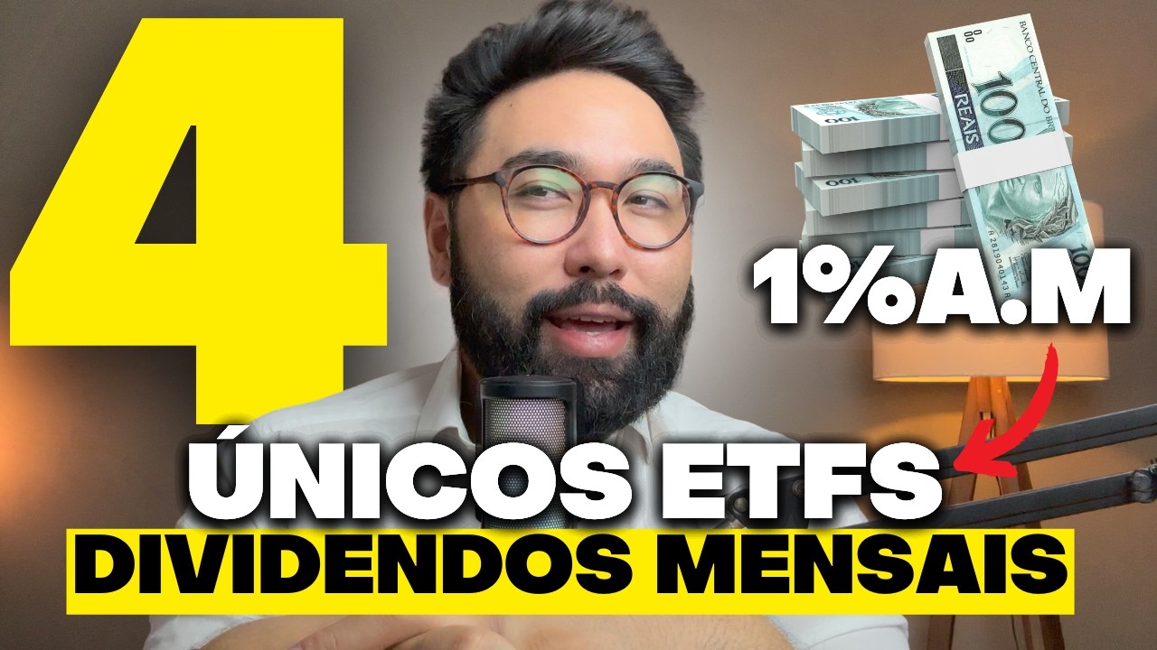 DIVIDENDOS MENSAIS: 4 &Uacute;NICOS ETFs que PAGAM MENSALMENTE na B3! (tem ETF pagando 1% a.m.)