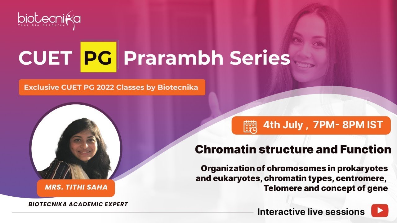 CUET PG Prarambh Series - Day 4- Chromatin structure and Function
