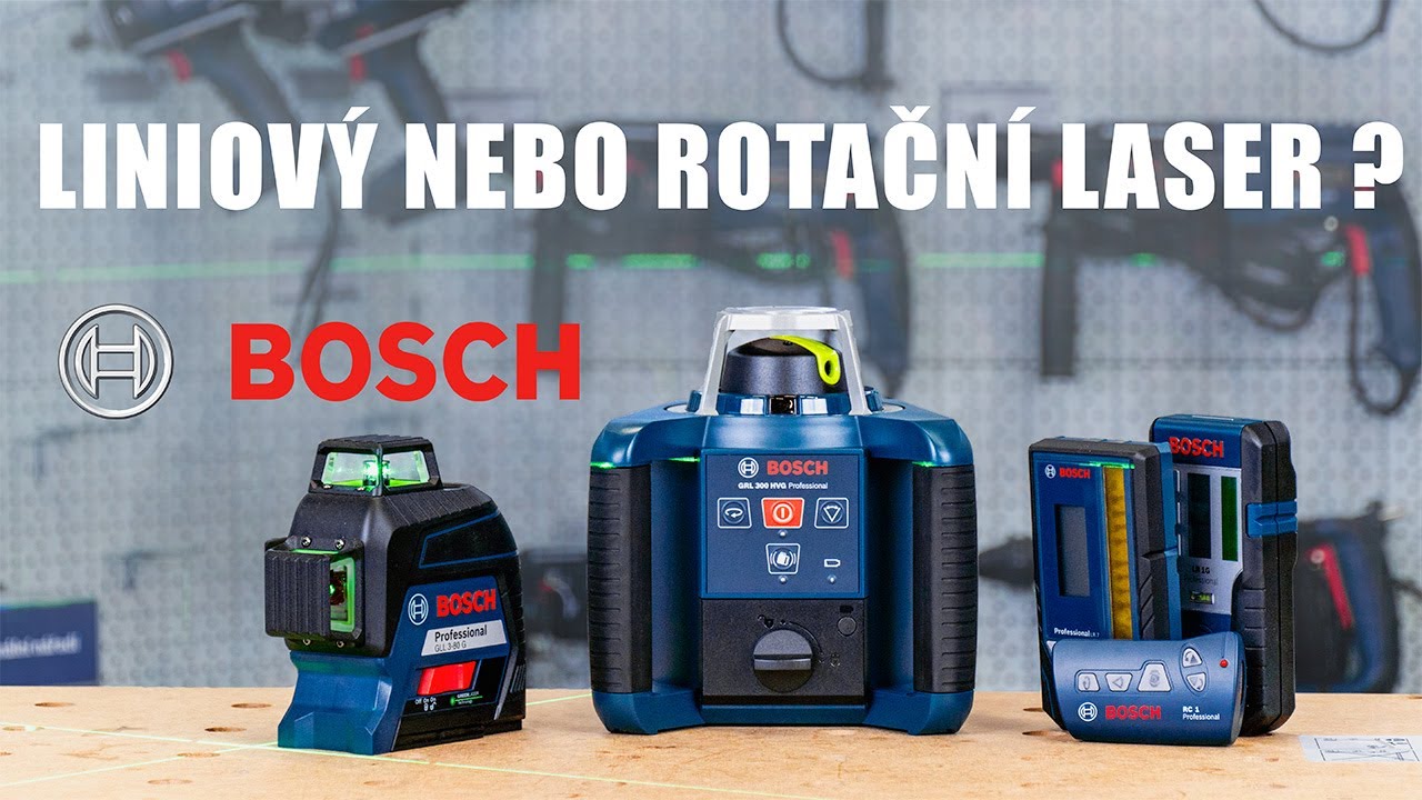 Rotační nebo liniový laser? který kdy použít?