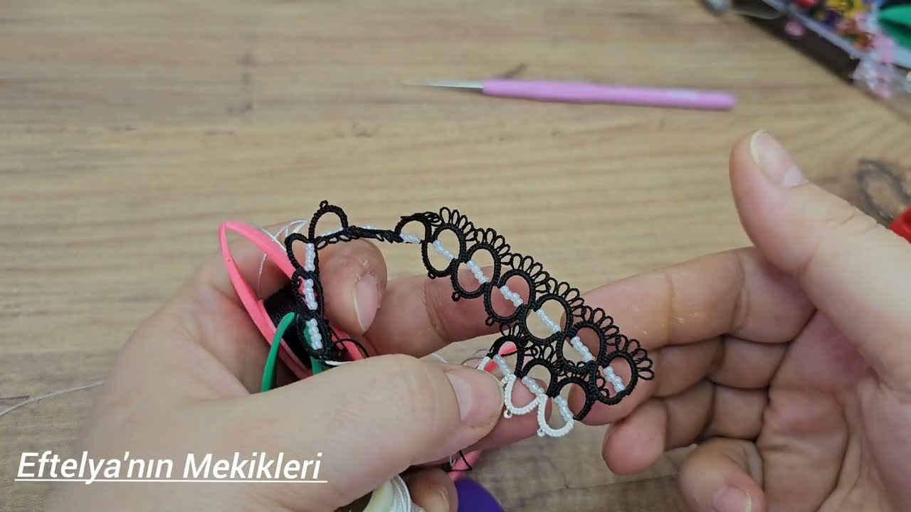 195. Boncuklu sıralı mekik modeli#youtube #instagram #handmade 