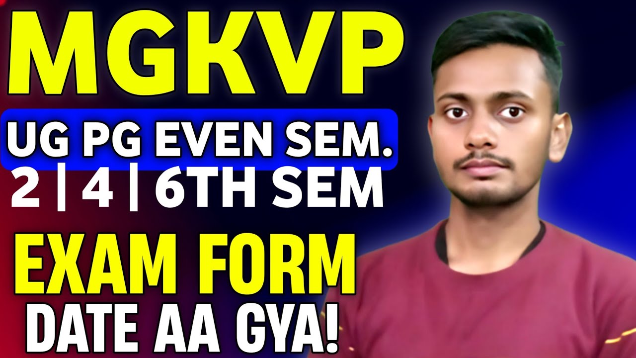UG & PG 2nd, 4th & 6th Semester Regular, Back & Improvement Exam Form Date 2026 | UG PG Even Sem Exm