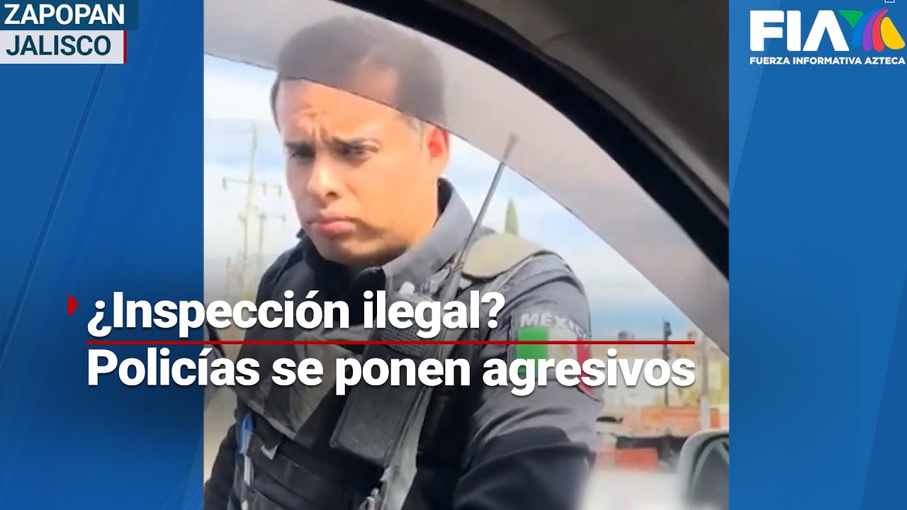 Abuso policial en Jalisco | Dos uniformados se enfrentan a un conductor
