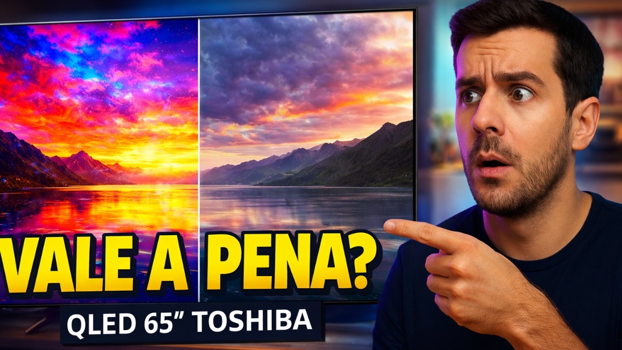 Toshiba QLED 65” 4K TB061E é BOM MESMO? Google TV, Dolby Vision e TELA GIGANTE Valem a Pena? 😱📺