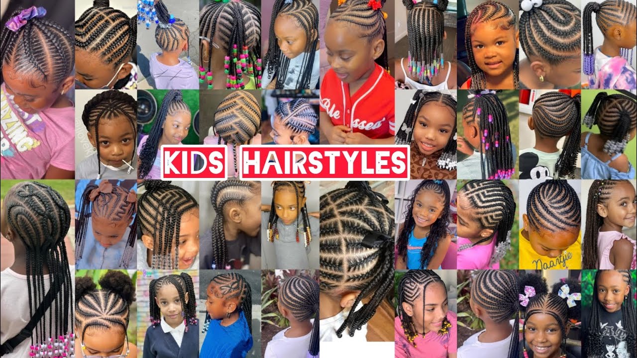 🔥💖 KIDS BACK TO SCHOOL CORNROW HAIRSTYLES | BRAIDS STYLES FOR LITTLE PRINCESS