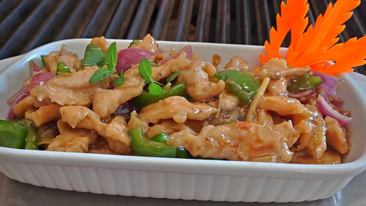 Fried Chicken with Capsicum in Ginger sauce || restaurant style ||made with Mama sita's oyster sauce